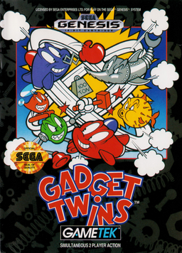 Gadget Twins box art for Sega Genesis